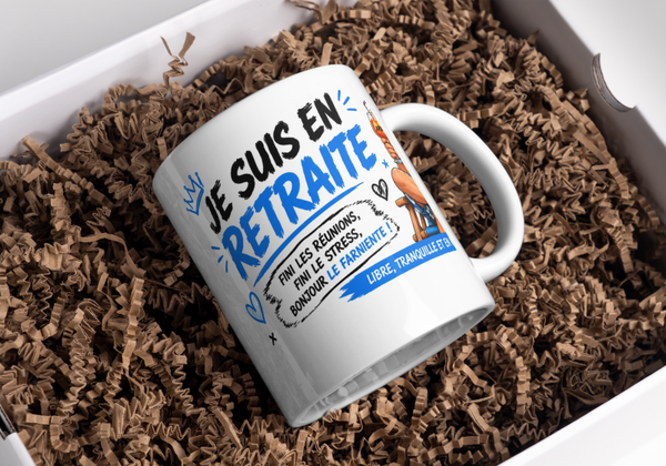 Mug retraite personnalisé, tasse retraite personnalisée, mug personnalisé retraite, tasse personnalisée retraite, personalized mug, personalisierte becher