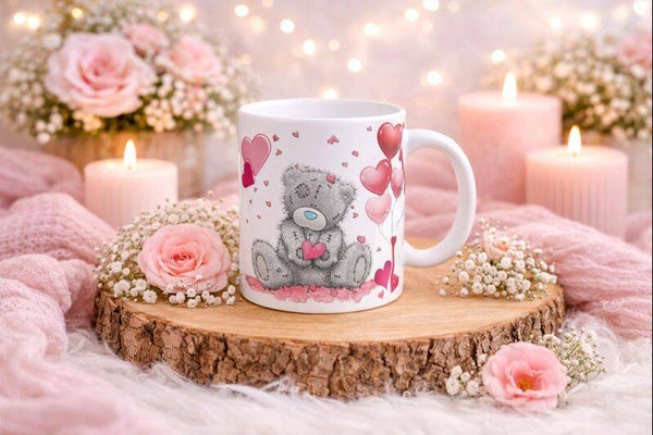 Mug ourson Saint Valentin, tasse ourson saint valentin, mug personnalisé saint valentin, tasse personnalisée saint valentin, personalized mug, personalisierte becher
