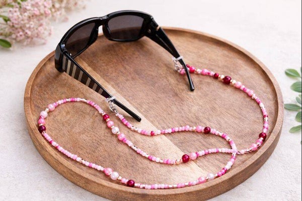 Chaine de lunette, cordon de lunette avec perles, bijoux de lunettes