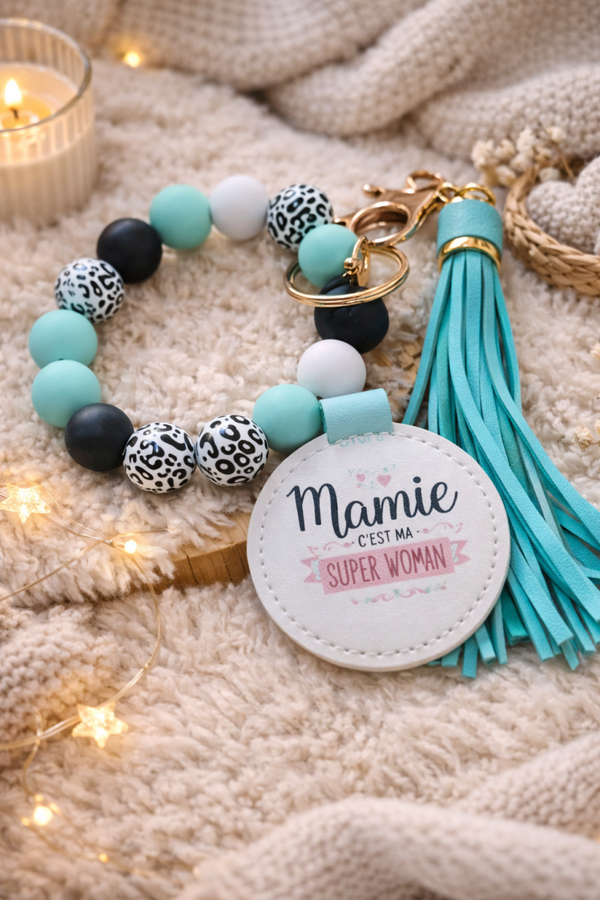 Porte clé mamies, bijoux de sac a mains, bijoux clés de voiture, porte clé femme