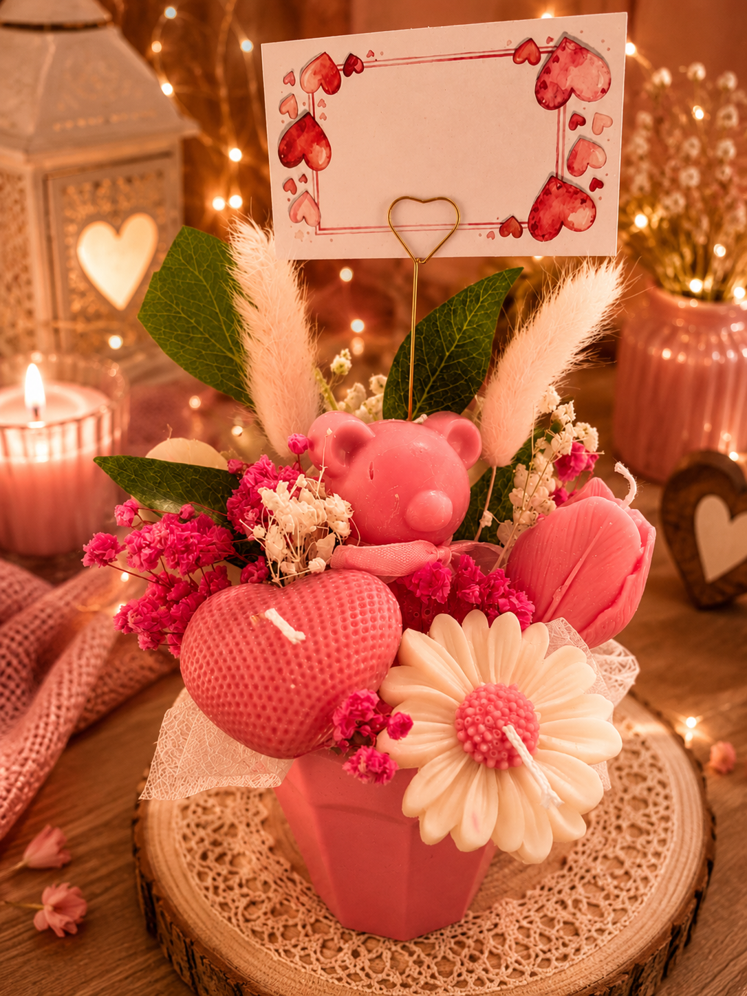 Bouquet de fleurs bougies, bougies en bouquet de fleurs, fleur décorative bougies, idée cadeau originale, cadeau fin d'année scolaire maitresse, cadeau nounou, cadeau ATSEM, cadeau AVS, cadeau AESH, décoration d'intérieur, candle