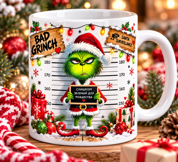 Mug grinch thème noël, tasse grinch thème noël, mug personnalisé thème noël, tasse personnalisée thème noël, personalized mug, personalisierte becher
