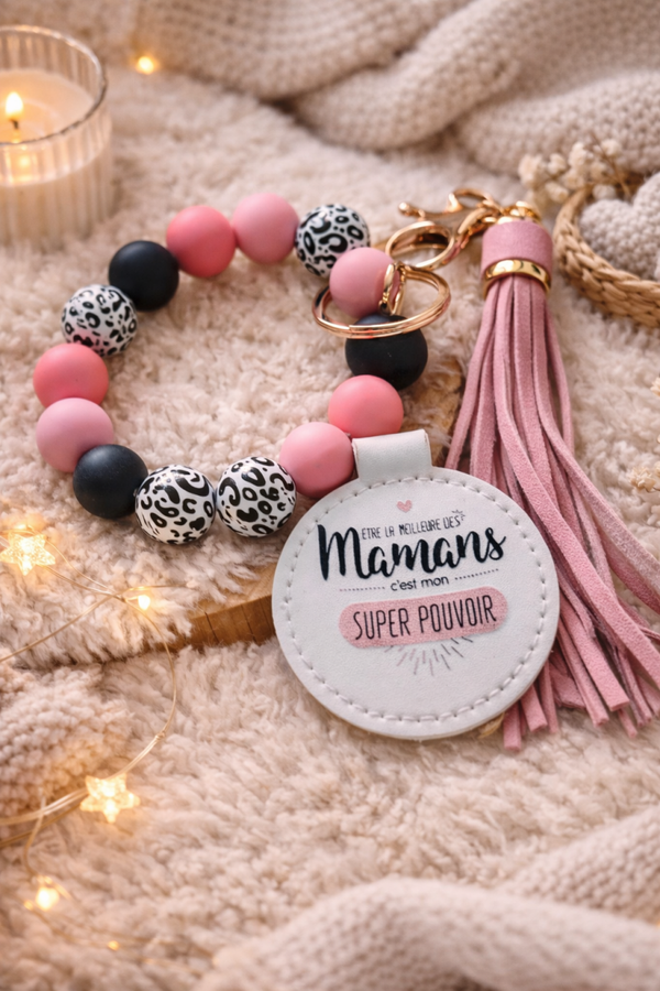 Porte clé maman, bijoux de sac a mains, bijoux clés de voiture, porte clé femme