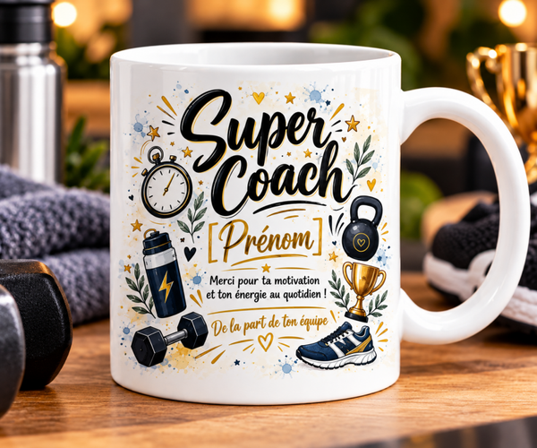 Mug coch, tasse coach, mug personnalisé coach, tasse personnalisée coach, personalized mug, personalisierte becher