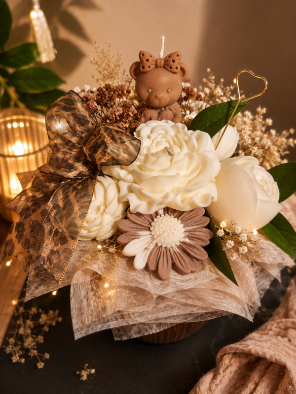 Bouquet de fleurs bougies, bougies en bouquet de fleurs, fleur décorative bougies, idée cadeau originale, cadeau fin d'année scolaire maitresse, cadeau nounou, cadeau ATSEM, cadeau AVS, cadeau AESH, décoration d'intérieur, candle