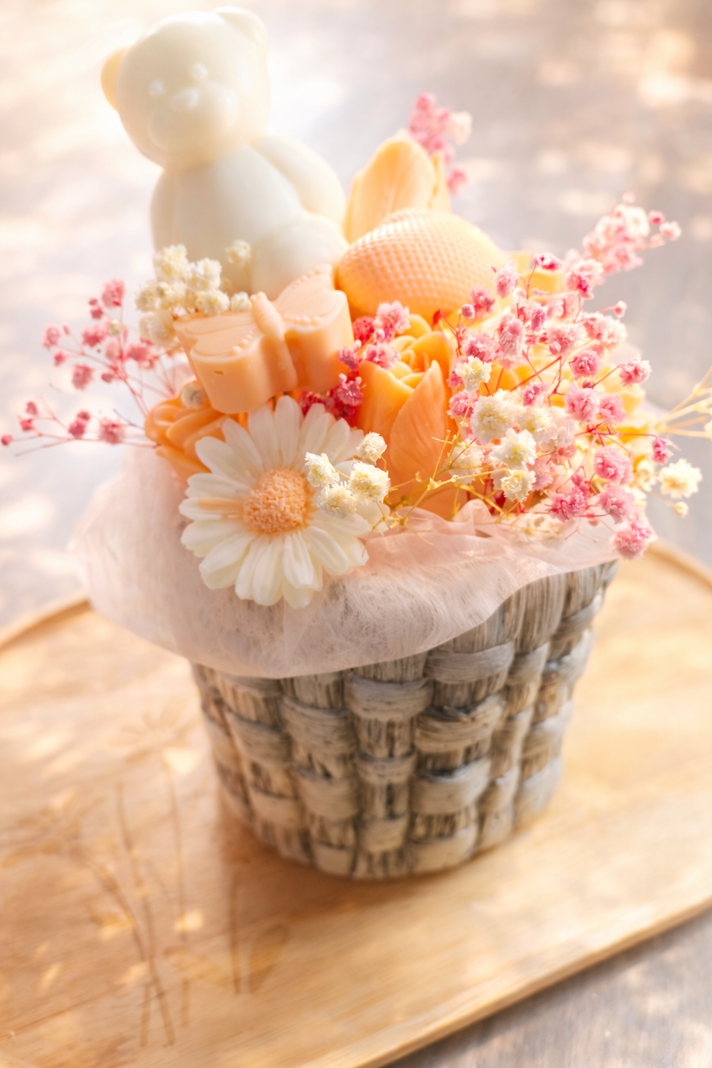 Bouquet de fleurs bougies, bougies en bouquet de fleurs, fleur decorative bougies, idée cadeau originale, décoration d'intérieur, candle