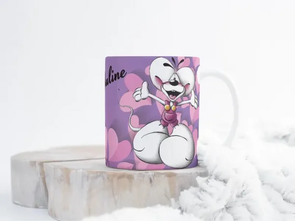 Mug diddl, tasse diddl, mug personnalisé prénom, tasse personnalisée prénom, personalized mug, personalisierte becher