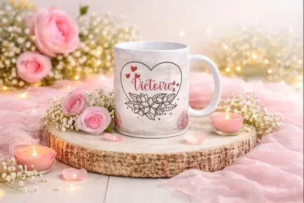 Mug Saint Valentin, tasse saint saint valentin, mug personnalisé, tasse personnalisée, personalized mug, personalisierte becher