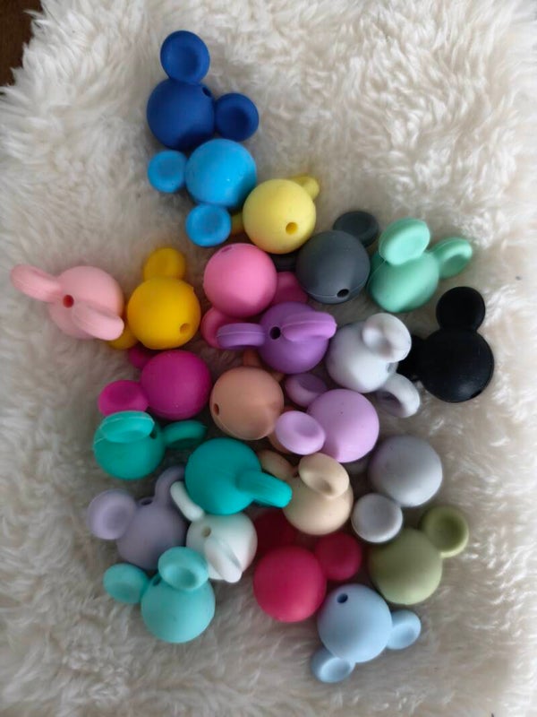 perle silicone mini tête de mikey