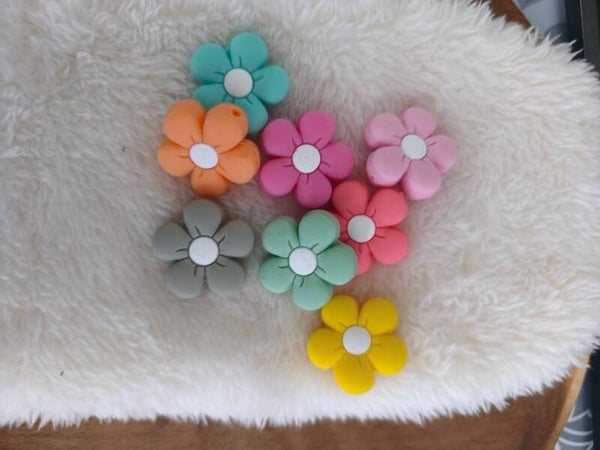 perle silicone fleur
