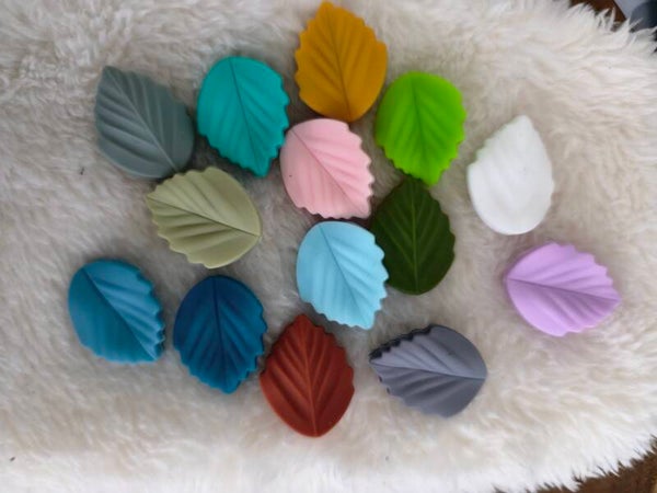 perle silicone feuille