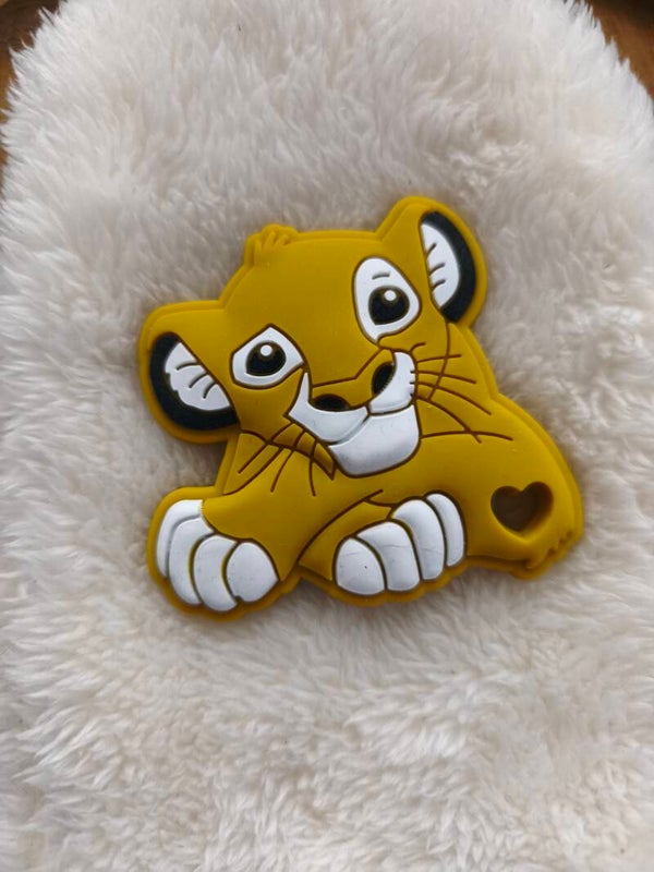 Hochet silicone personnage, grande perle hochet silicone