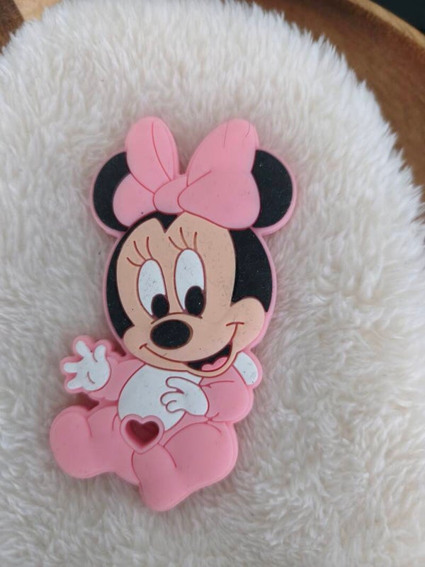 Hochet silicone personnage, grande perle hochet silicone