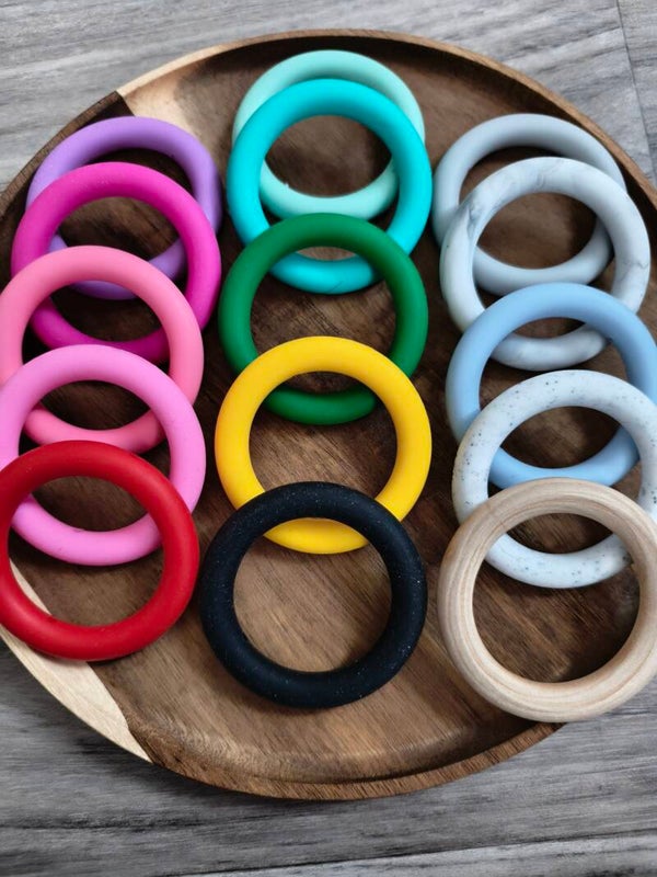 Anneau perle silicone