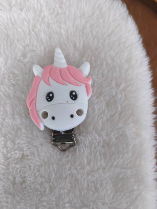 Clip silicone licorne