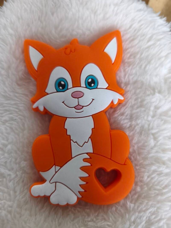 Hochet silicone personnage, grande perle hochet silicone
