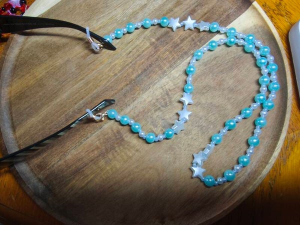 Chaine de lunette, cordon de lunette avec perles, bijoux de lunettes
