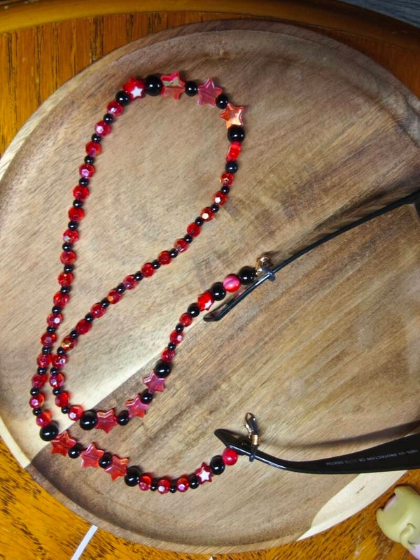 Chaine de lunette, cordon de lunette avec perles, bijoux de lunettes