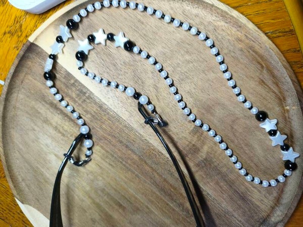 Chaine de lunette, cordon de lunette avec perles, bijoux de lunettes