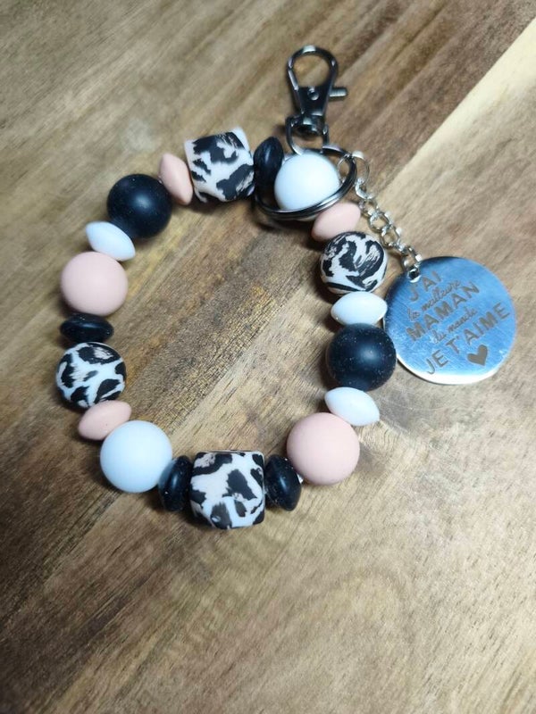 Porte clé maman, bijoux de sac a mains, bijoux clés de voiture, porte clé femme