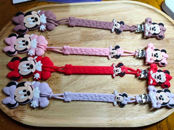 Attache hochet silicone mini minnie