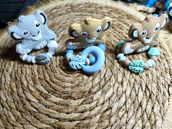 Anneau de dentition, anneau de dentition personnalisé, hochet bebe personnalisé prénom, jouet d'éveil bébé, jouet sensoriel bébé