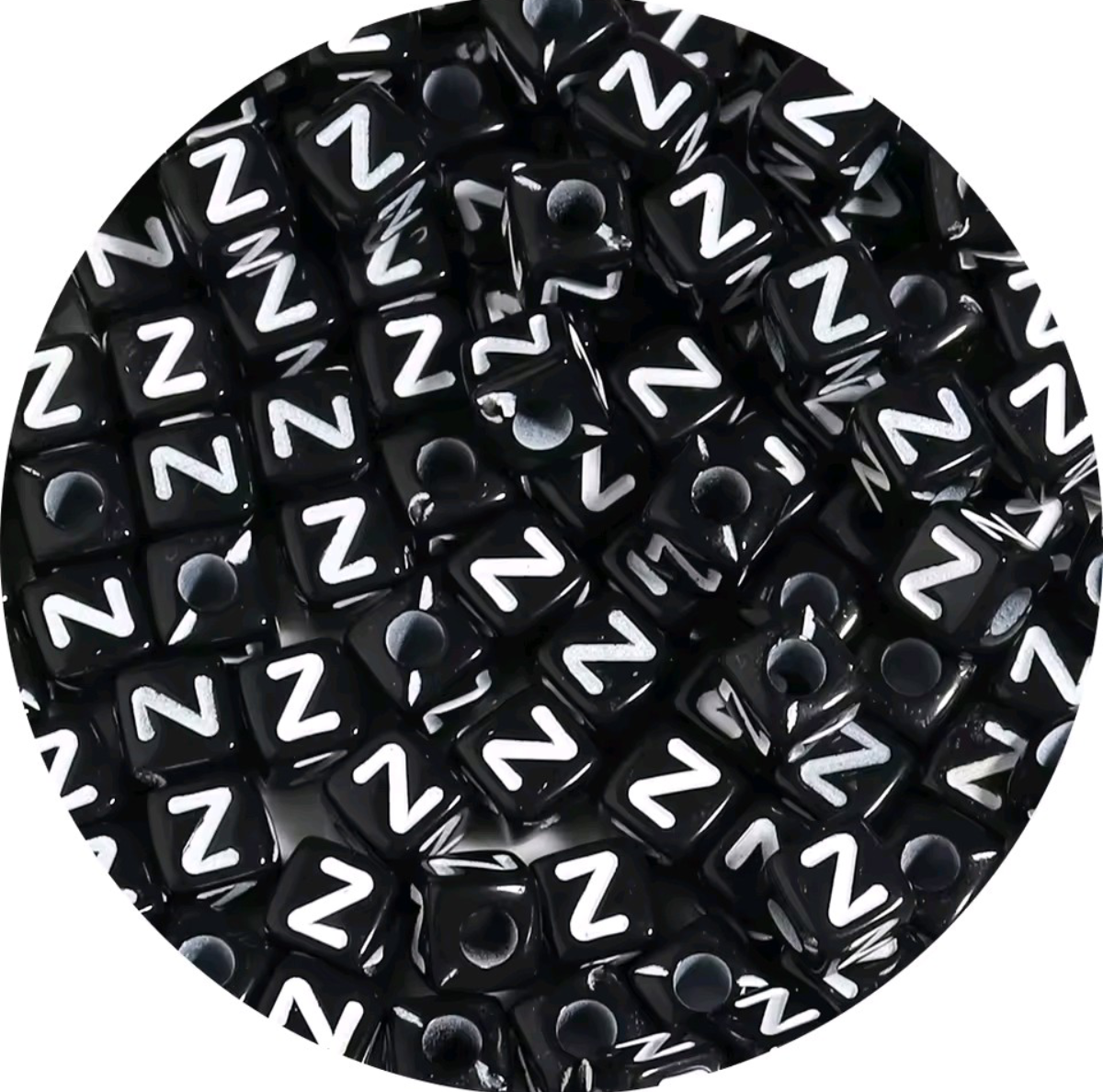 Lettre alphabet acrylique noire