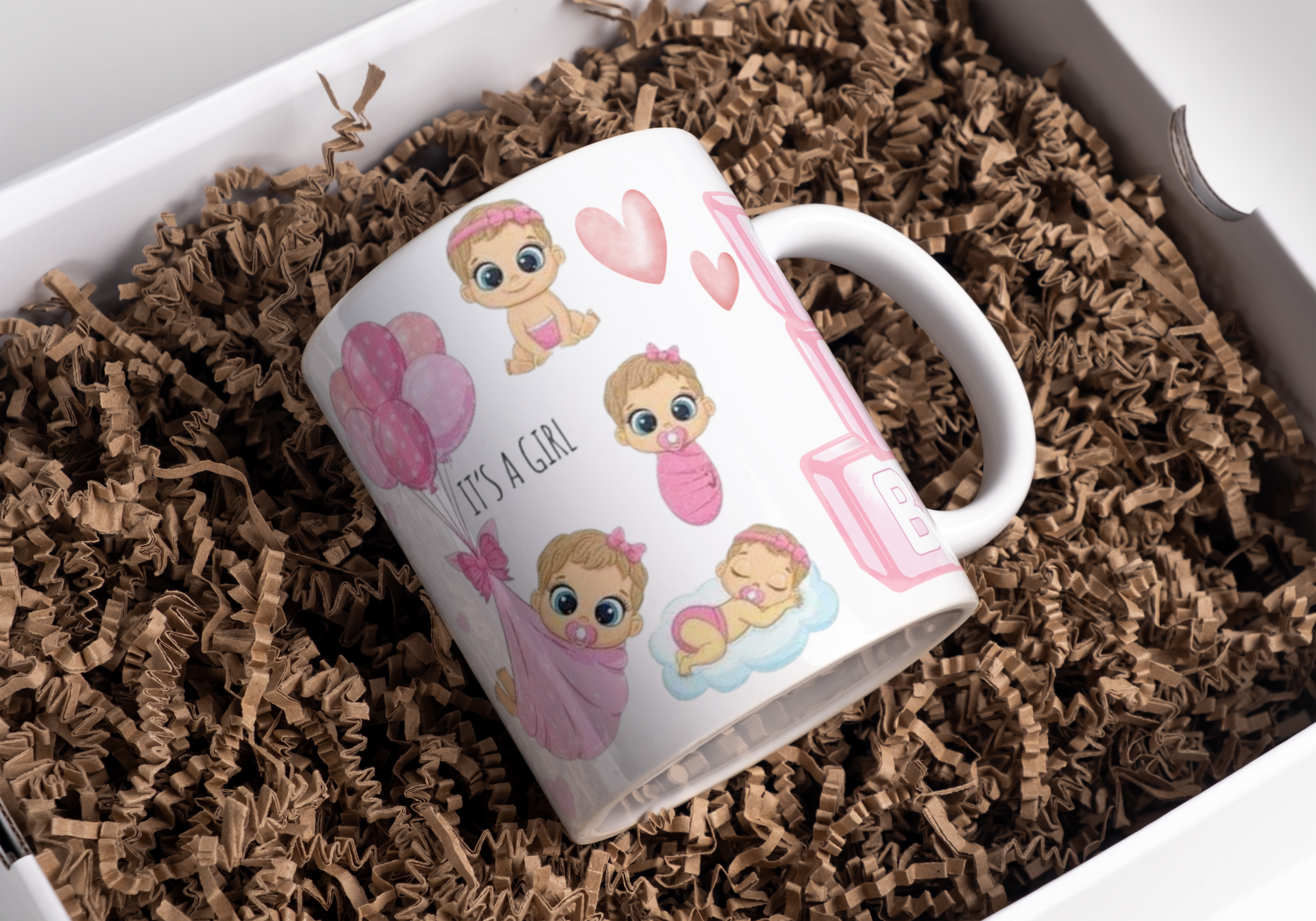 Mug baby girl, tasse baby girl, personalized mug, personalisierte becher