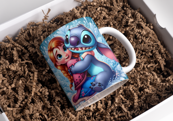 Mug stitch et anna, tasse stitch et anna, mug personnalisé prénom, tasse personnalisée prénom,personalized mug, personalisierte becher