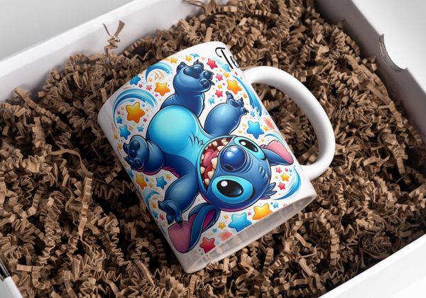 Mug stitch, tasse stitch, tasse personnalisée prénom stitch, mug personnalisé prénom stitch, personalized mug, personalisierte becher