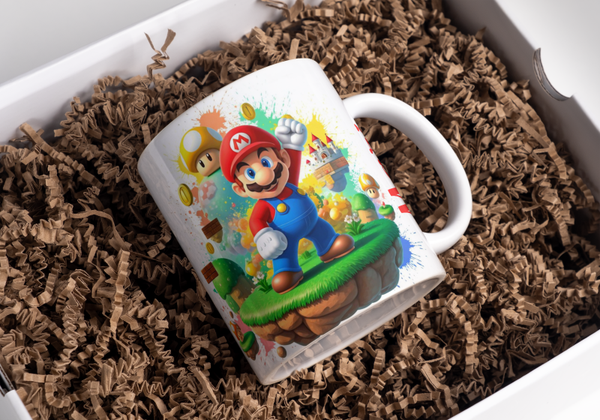 Mug mario, tasse mario, mug personnalisé mario, tasse personnalisée mario, personalized mug, personalisierte becher