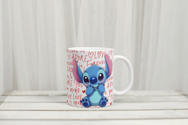Mug love stitch, tasse love stitch, personalized mug, personalisierte becher