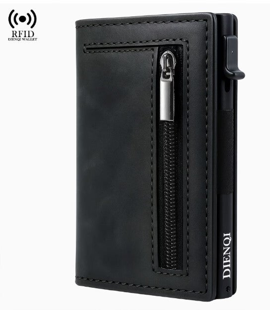 Brieftasche - Portemonnaie - wallet  RFID-Block in schwarz