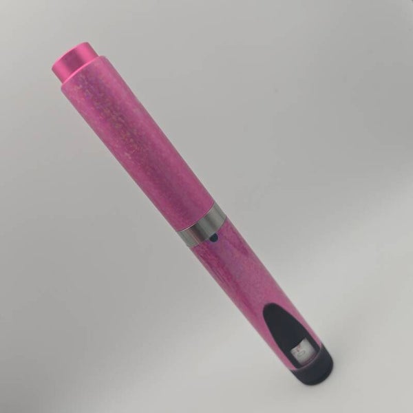 Hot Pink V2  with Transparent  glitter Wrap