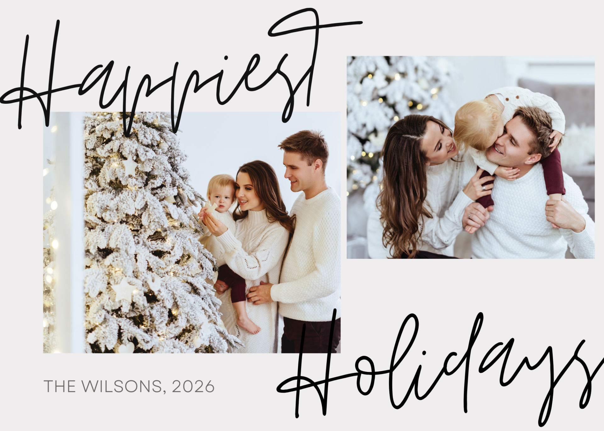 Modern Photo Collage Holiday Card