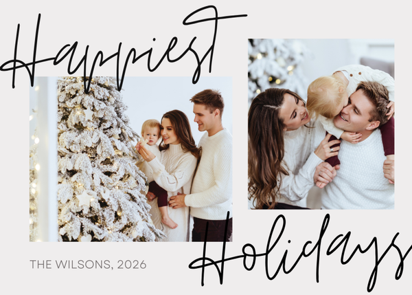 Modern Photo Collage Holiday Card