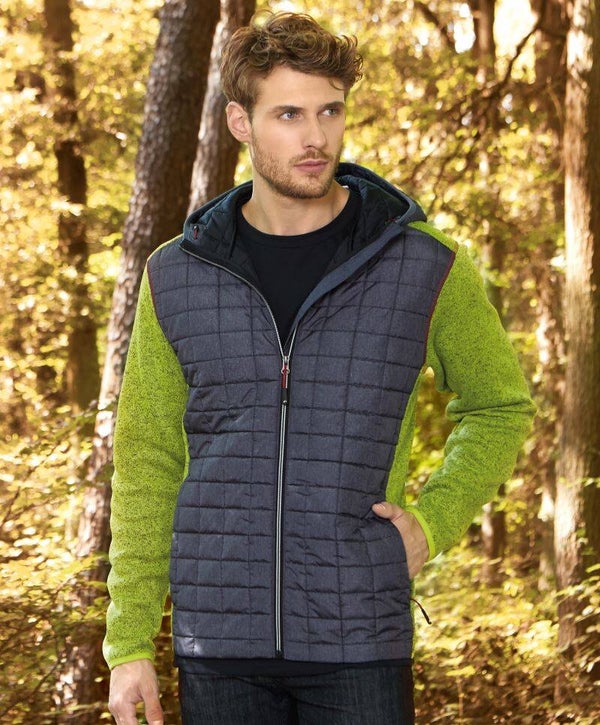 Herren Hybridjacke mit Kapuze, Größen S - 3XL
