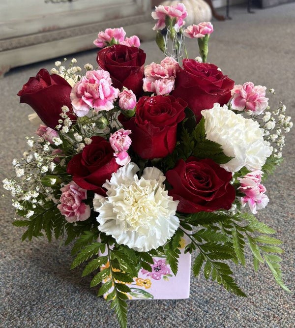 Six Rose Arrangement
