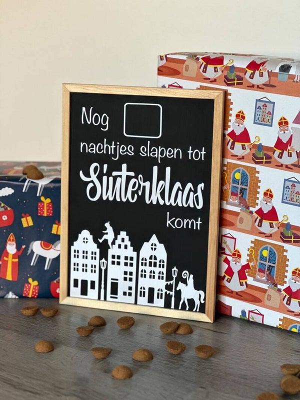 Krijtbord aftelkalender