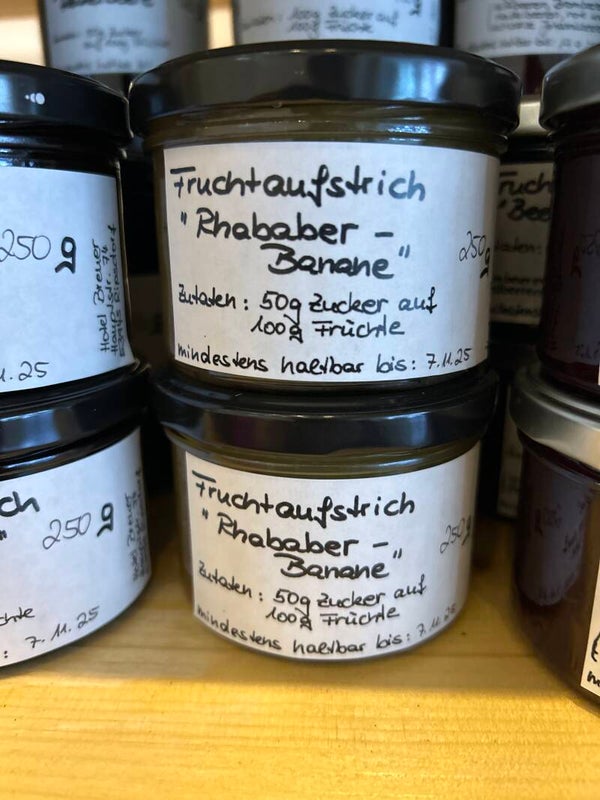 Fruchtaufstrich-Rhababerbanane