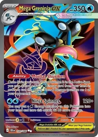 #7 Mega Greninja ex (CRI 100) Peppi Collect