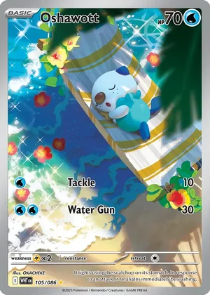 #10 Oshawott 105/086 (Illustration Rare) Peppi Collect