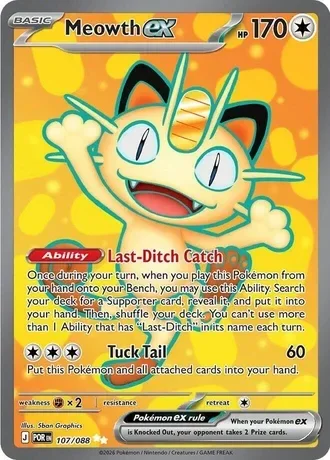 #9 Meowth ex (POR 107) Peppi Collect