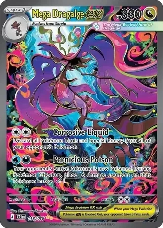 #8 Mega Dragalge ex (CRI 118) Peppi Collect