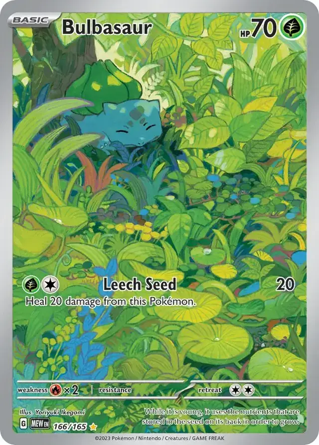 #8 Bulbasaur 166/165 (Illustration Rare) - Peppi Collect