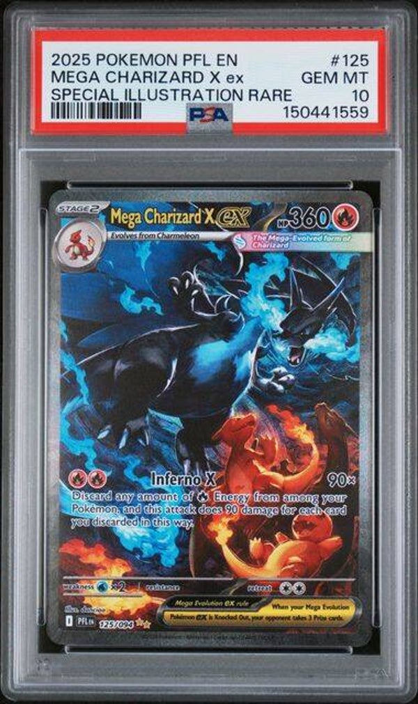 Mega Charizard X ex (PFL 125) PSA 10