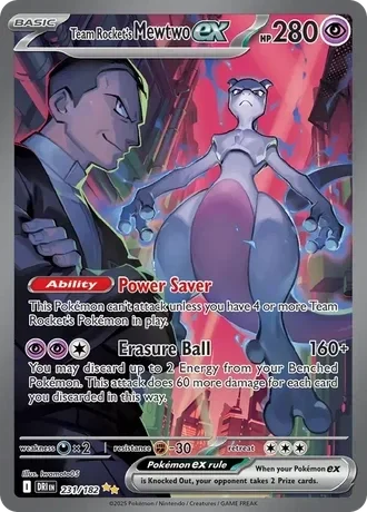 #1 Team Rocket's Mewtwo ex (DRI 231) Peppi Collect