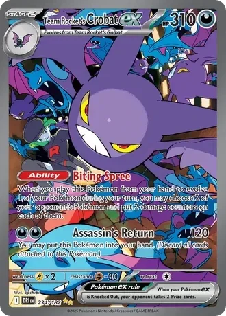 #5 Team Rocket's Crobat ex (DRI 234) Peppi Collect