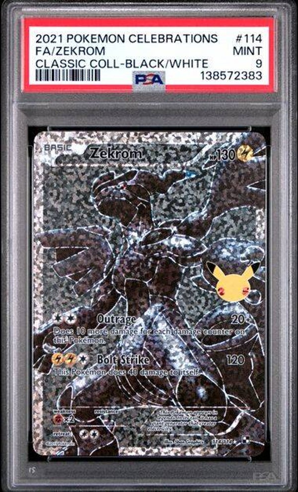 Zekrom Celebrations PSA 9 #138572383