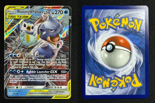 Blastoise & Piplup GX (CEC 38) Near Mint